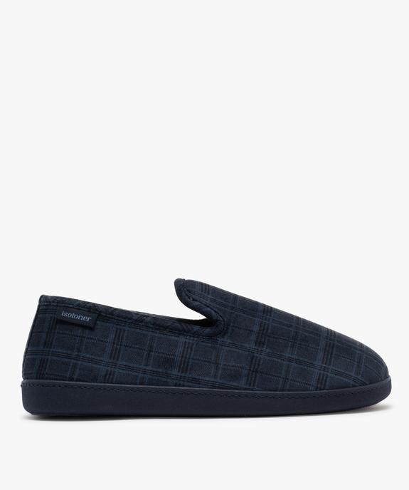 Chaussons en velours à motif tartan homme - Isotoner vue1 - ISOTONER - GEMO