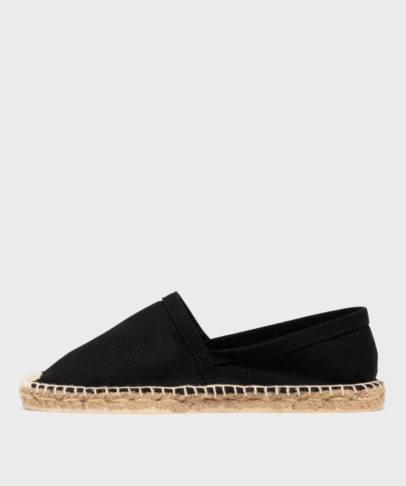 Espadrilles classiques en coton et corde femme vue3 - GEMO (PLAGE) - GEMO