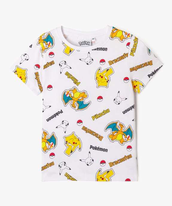 Tee-shirt Pokémon motifs all-over garçon vue2 - POKEMON - GEMO
