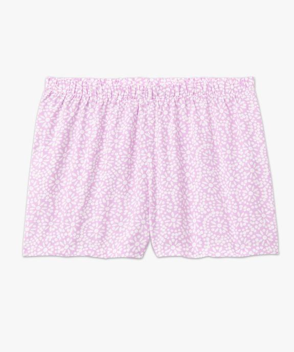 Short de pyjama imprimé en viscose femme vue4 - GEMO 4G FEMME - GEMO
