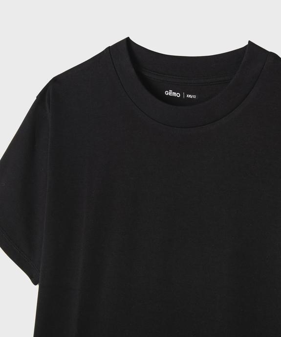 Tee-shirt manches courtes oversize en coton épais garçon vue2 - GEMO (JUNIOR) - GEMO