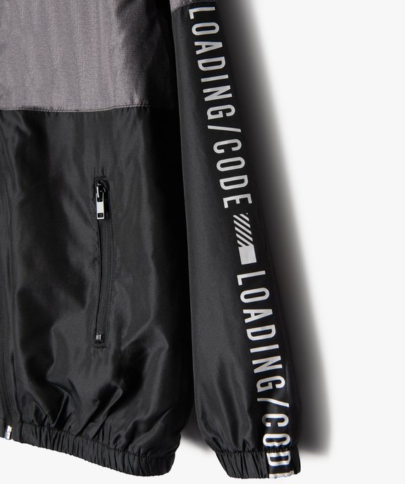 Blouson garçon coupe-vent avec doublure polaire vue3 - GEMO (ENFANT) - GEMO