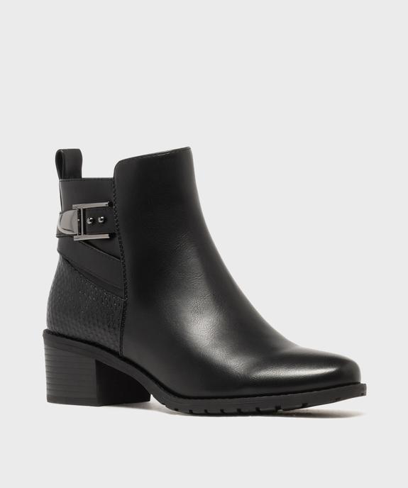 Boots à talon avec brides fantaisie sur la tige femme - Valentina Baldano vue2 - VALENTINA BALDA - GEMO