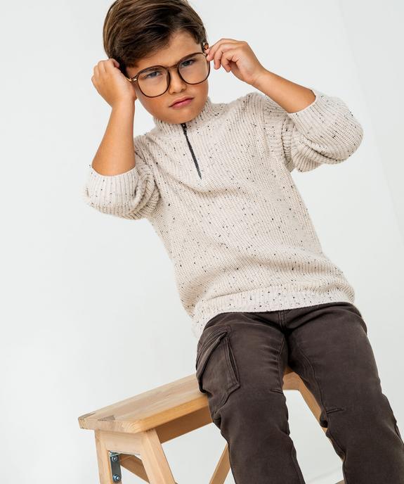 Pantalon cargo bas resserré garçon vue11 - GEMO (ENFANT) - GEMO