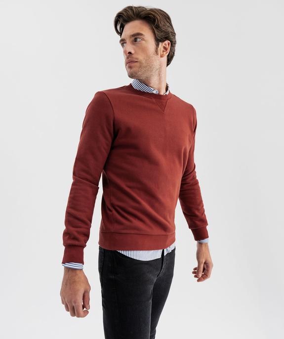 Sweat avec intérieur molletonné homme vue5 - GEMO 4G HOMME - GEMO