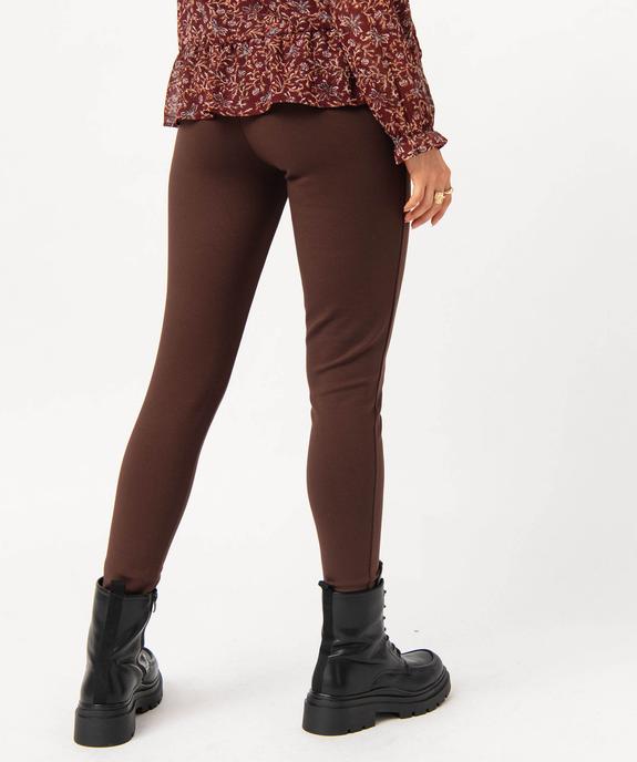 Legging avec boutons sur les hanches femme vue3 - GEMO(FEMME PAP) - GEMO