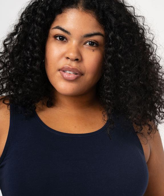 Débardeur à col rond uni femme grande taille vue2 - GEMO 4G GT - GEMO