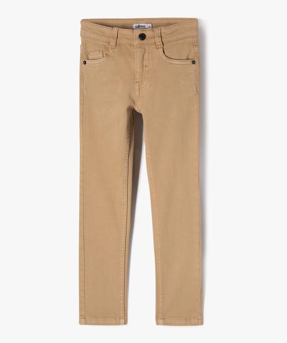 Pantalon chino slim 5 poches garçon vue2 - GEMO (ENFANT) - GEMO