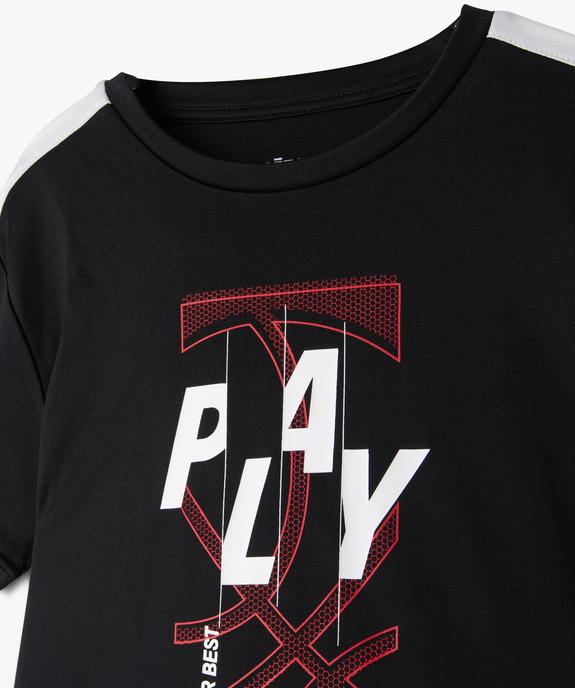 Tee-shirt sportif à bandes garçon vue3 - GEMO (ENFANT) - GEMO