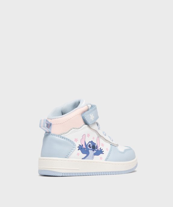 Baskets montantes à lacets et scratch fille - Stitch vue4 - LILO & STITCH - GEMO