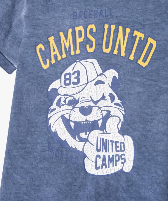 T-shirt imprimé style US garçon vue2 - CAMPS - GEMO