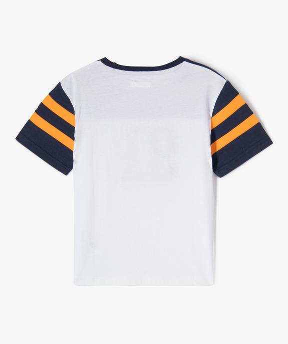 Tee-shirt numéro contrastant garçon vue3 - GEMO (ENFANT) - GEMO