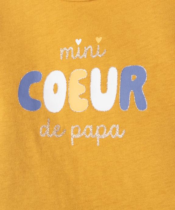 Tee-shirt à manches longues à message bébé fille vue3 - PREMIER PRIX BY GEMO - GEMO