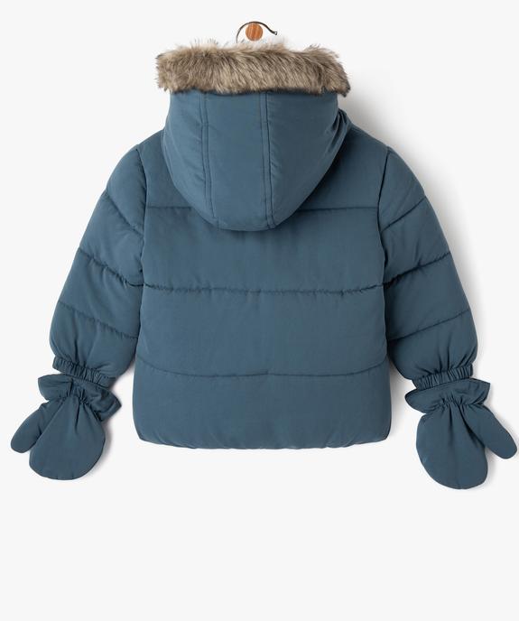 Doudoune à capuche avec moufles bébé garçon vue4 - GEMO 4G BEBE - GEMO