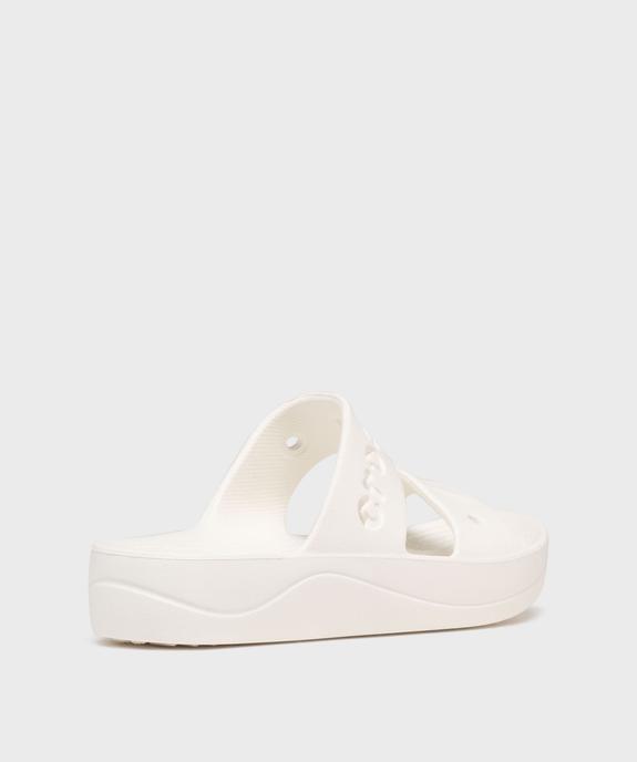Mules de piscine femme à double brides et semelle plateforme - Crocs vue4 - CROCS - GEMO
