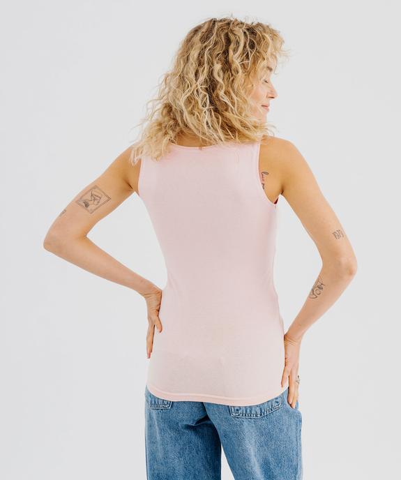Débardeur à col rond femme vue3 - GEMO 4G FEMME - GEMO