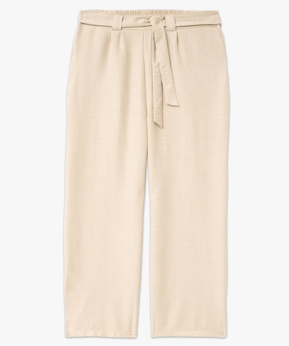 Pantalon fluide coupe large femme grande taille vue4 - GEMO (G TAILLE) - GEMO