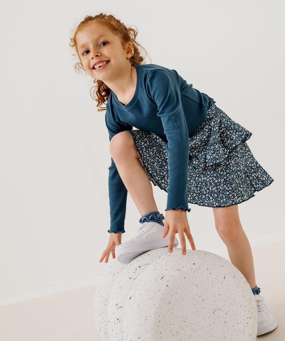 Jupe à volants à motifs fleuris fille vue5 - GEMO 4G FILLE - GEMO
