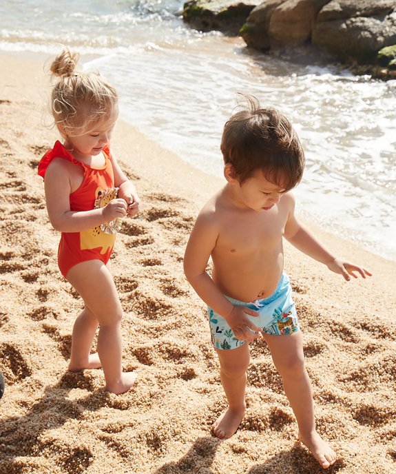 Short De Bain Bebe Garcon Avec Motifs Animaux Gemo