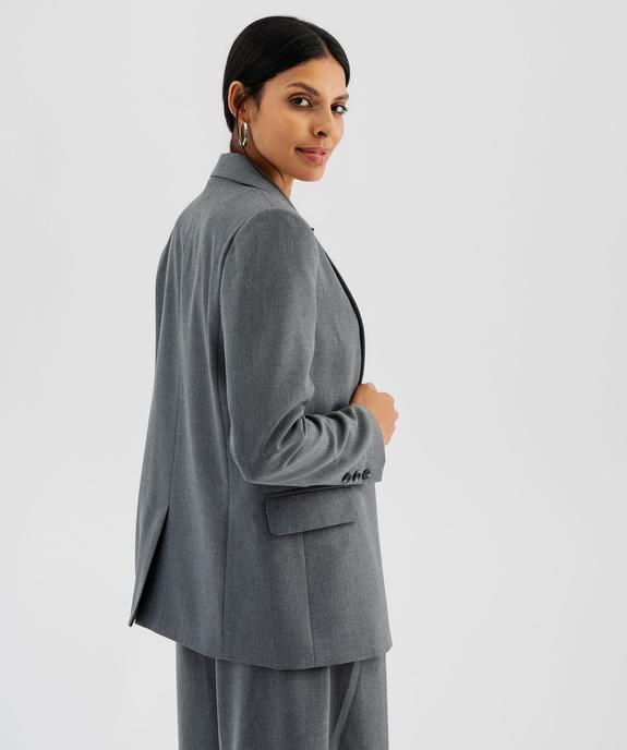 Veste de blazer coupe droite fermeture croisée femme vue3 - GEMO(FEMME PAP) - GEMO