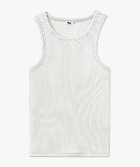Débardeur en maille côtelée effet métallisé femme vue4 - GEMO(FEMME PAP) - GEMO