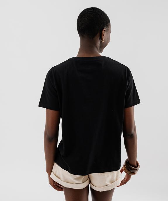 Pantalon large avec bandes contrastantes sur les côtés femme vue6 - GEMO(FEMME PAP) - GEMO