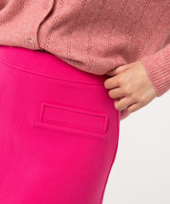 Jupe femme courte avec fausses poches sur l’avant vue2 - GEMO(FEMME PAP) - GEMO