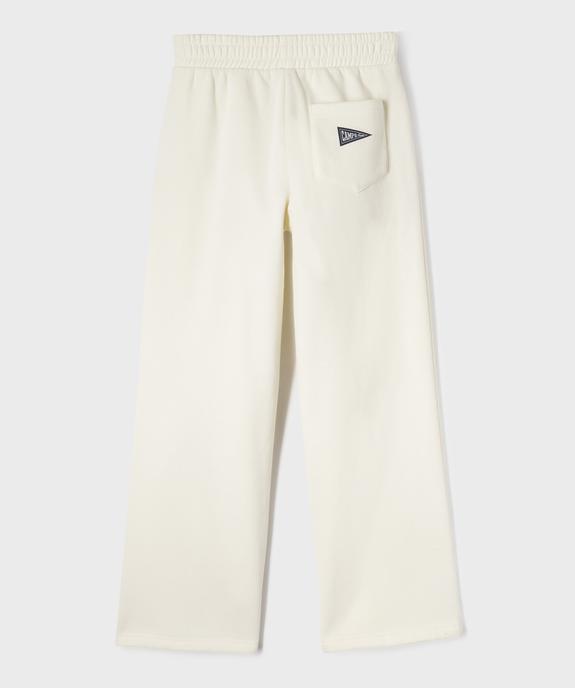Pantalon de jogging coupe large taille élastique fille - Camps United vue3 - CAMPS GEMO FOR GOOD - GEMO