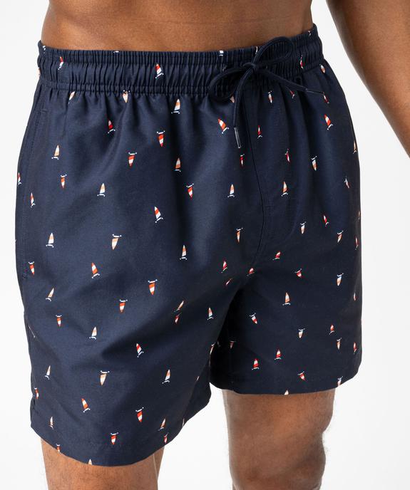 Short de bain imprimé chars à voile homme vue3 - GEMO (PLAGE) - GEMO