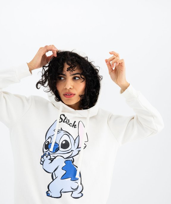 Sweat à capuche imprimé femme - Stitch vue2 - LILO & STITCH - GEMO