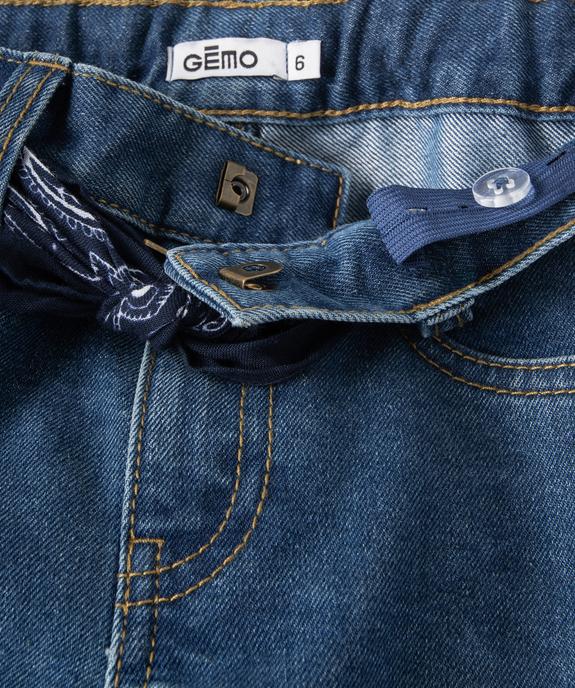 Jean garçon coupe Regular cinq poches vue2 - GEMO 4G GARCON - GEMO