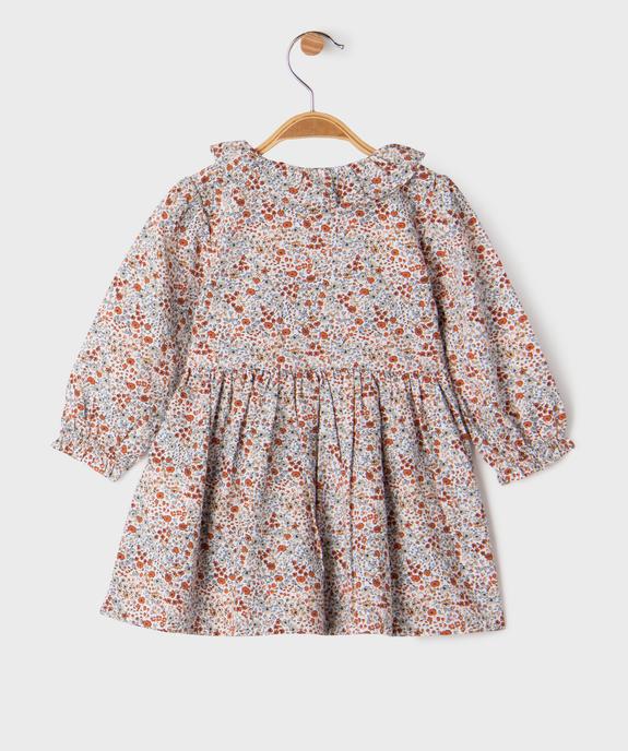 Robe à motifs fleuris bébé fille - LuluCastagnette vue4 - LULUCASTAGNETTE - GEMO