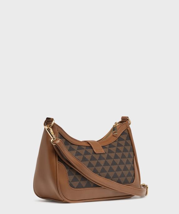 Sac à main compact forme banane à bandoulière amovibe femme vue2 - GEMO (ACCESS) - GEMO