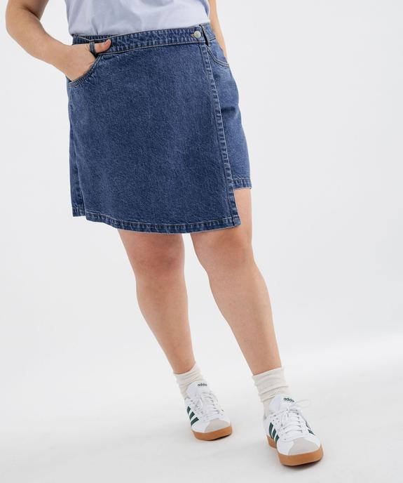 Jupe short en jean femme grande taille vue1 - GEMO (G TAILLE) - GEMO