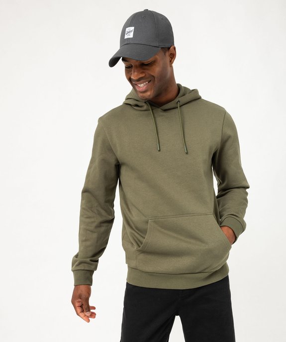Sweat à capuche intérieur molletonné homme vue2 - GEMO 4G HOMME - GEMO