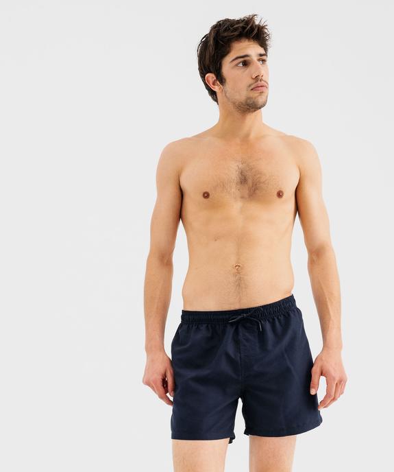 Short de bain homme uni vue5 - GEMO 4G HOMME - GEMO