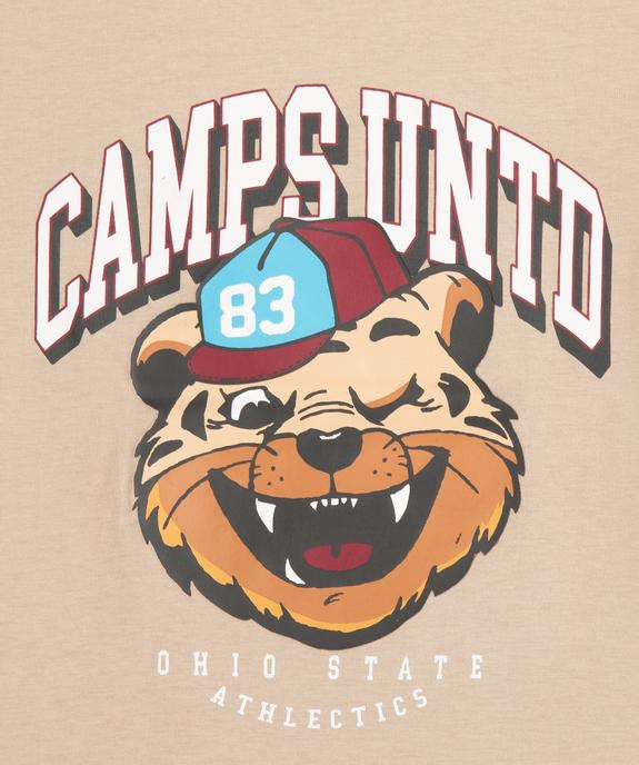 Tee-shirt imprimé style campus garçon vue3 - CAMPS GEMO FOR GOOD - GEMO