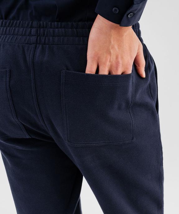 Pantalon en maille sergée casual homme vue4 - GEMO (HOMME) - GEMO