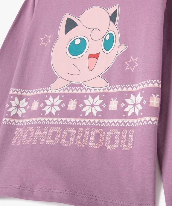 Tee-shirt manches longues imprimé fille - Pokémon vue2 - POKEMON - GEMO