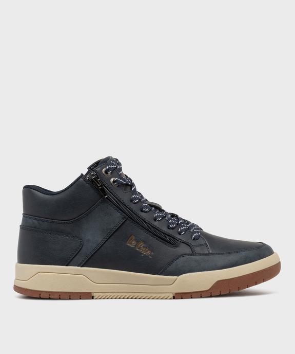 Baskets montantes avec lacets et zip homme - Lee Cooper vue2 - LEE COOPER - GEMO