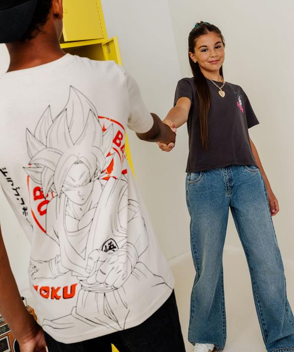 Tee-shirt manches courtes imprimé devant et dos garçon - Dragon Ball Super vue6 - DRAGON BALL Z - GEMO
