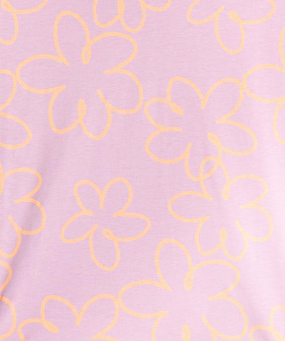 Tee-shirt oversize à larges motifs fille vue2 - GEMO 4G FILLE - GEMO