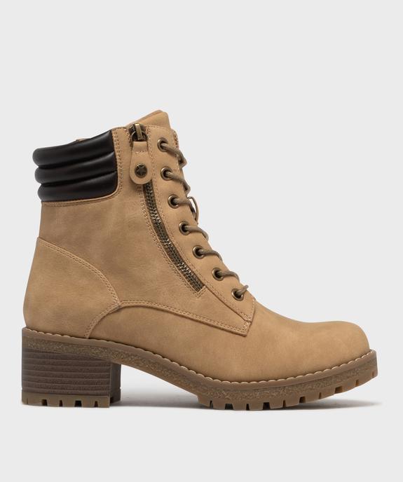 Boots casual à talon et semelle crantée femme vue1 - VALENTINA BALDA - GEMO