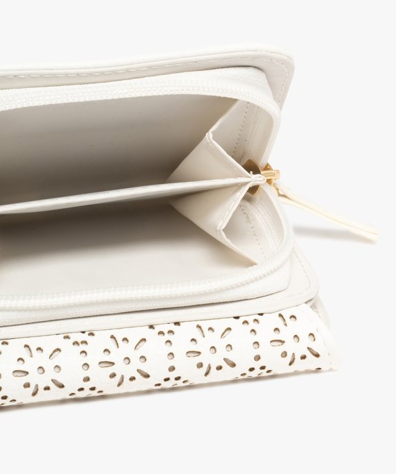 Portefeuille compact avec rabat ajouré femme vue3 - GEMO (ACCESS) - GEMO