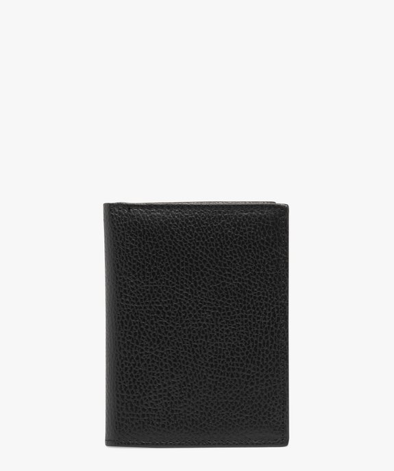Portefeuille 2 volets en cuir grainé  vue1 - GEMO (ACCESS) - GEMO