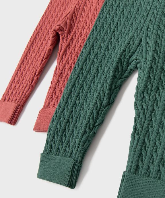 Legging torsadée bébé (lot de 2) vue2 - GEMO(BB COUCHE) - GEMO