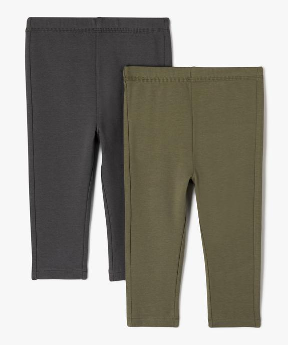 Legging en maille à taille élastiquée (lot de 2) bébé garçon  vue1 - GEMO(BEBE DEBT) - GEMO