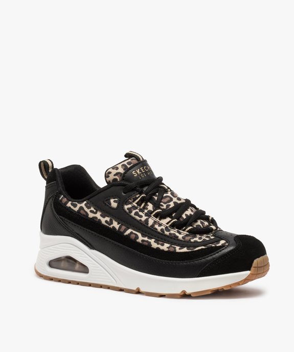 Baskets femme imprimées animal Skechers vue2 - SKECHERS - GEMO