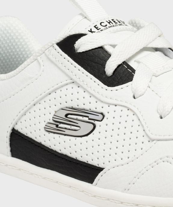 Baskets basses en matière vegan et semelle à mémoire de forme femme - Skechers vue6 - SKECHERS - GEMO