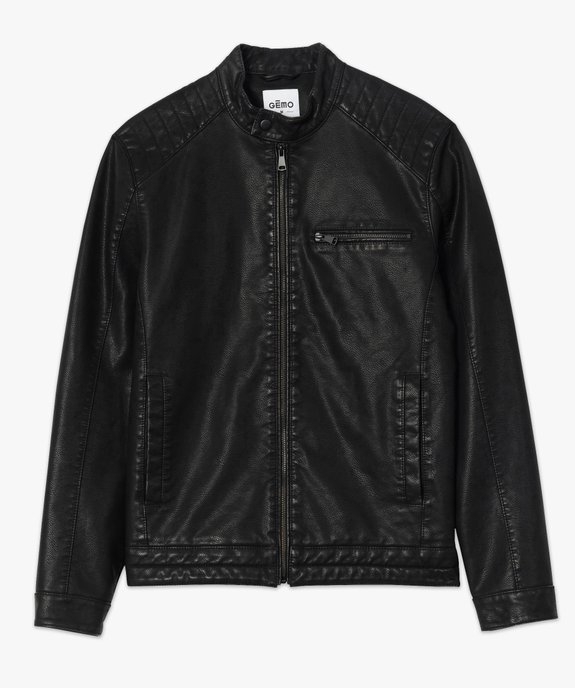 Blouson homme esprit motard vue4 - GEMO (HOMME) - GEMO